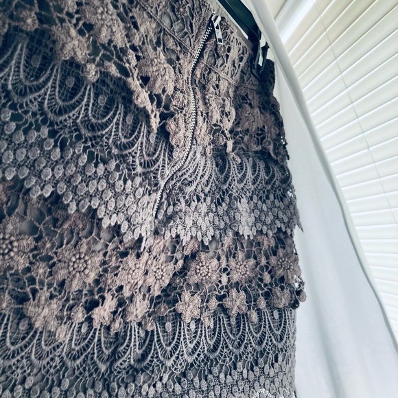 Gray Crotchet Mini Skirt - Picture 3 of 3